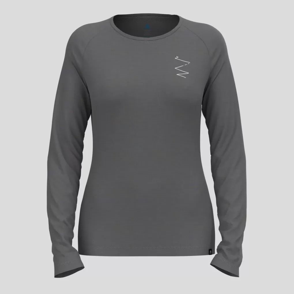 Ascent 365 Merino 200 Breaking Trail Graphic Longsleeve-Odlo New