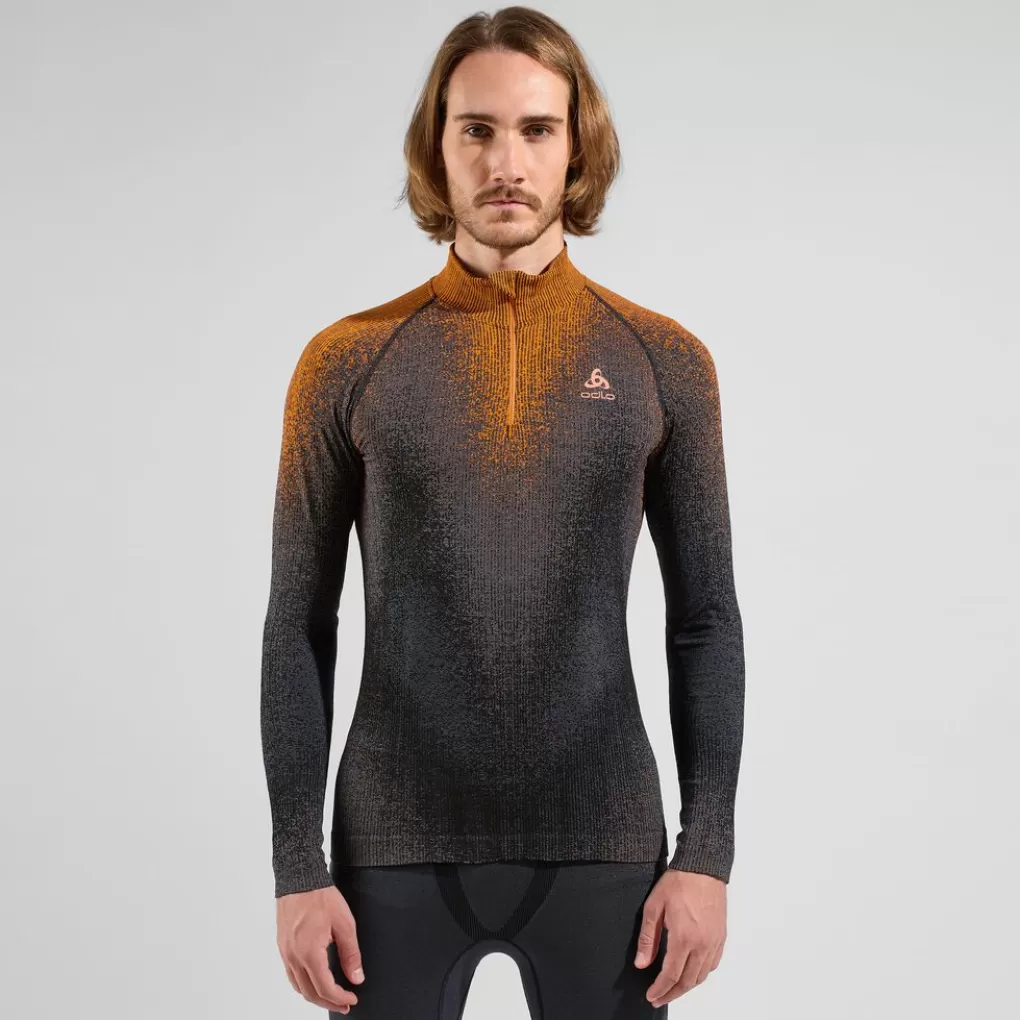 Base Layer A Mezza Zip Blackcomb-Odlo Discount