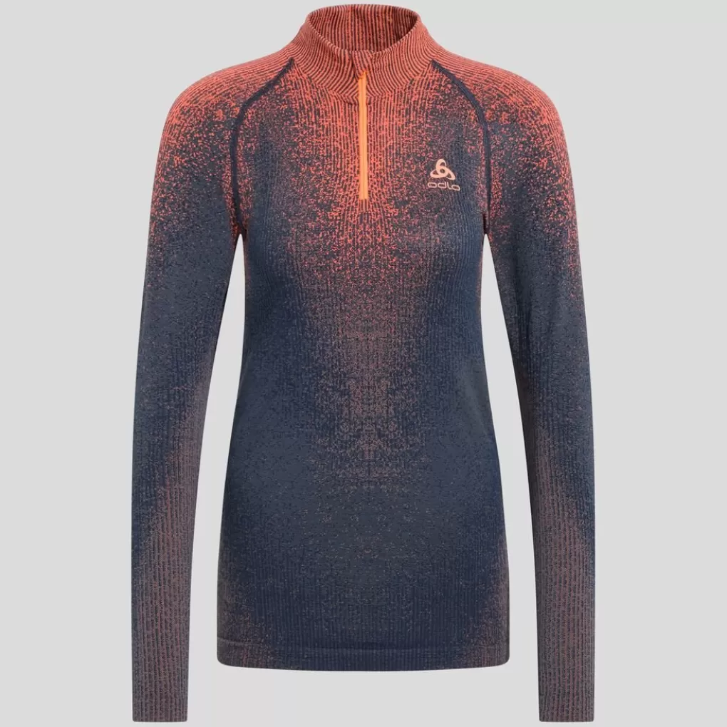 Base Layer A Mezza Zip Blackcomb-Odlo Cheap