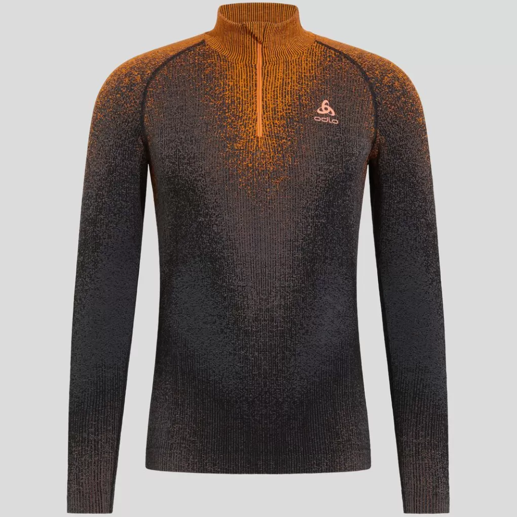 Base Layer A Mezza Zip Blackcomb-Odlo Cheap