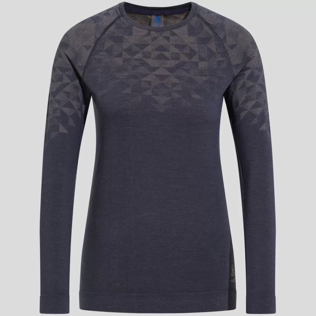 Base Layer Girocollo Kinship Performance Wool Warm A Maniche Lunghe-Odlo Clearance