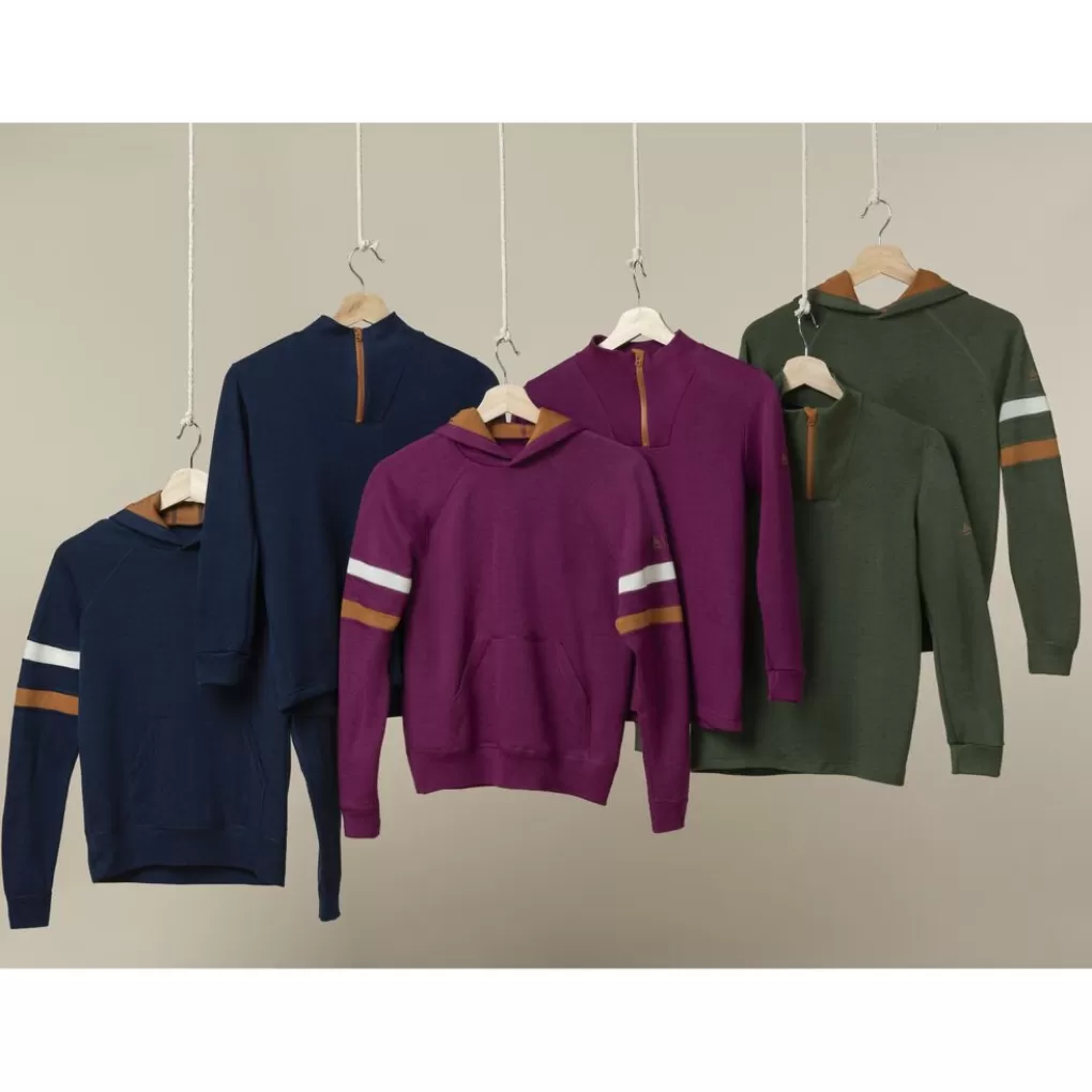 Felpa Con Cappuccio Mid Layer In Lana Merino 250 Della Linea Espeland-Odlo Discount