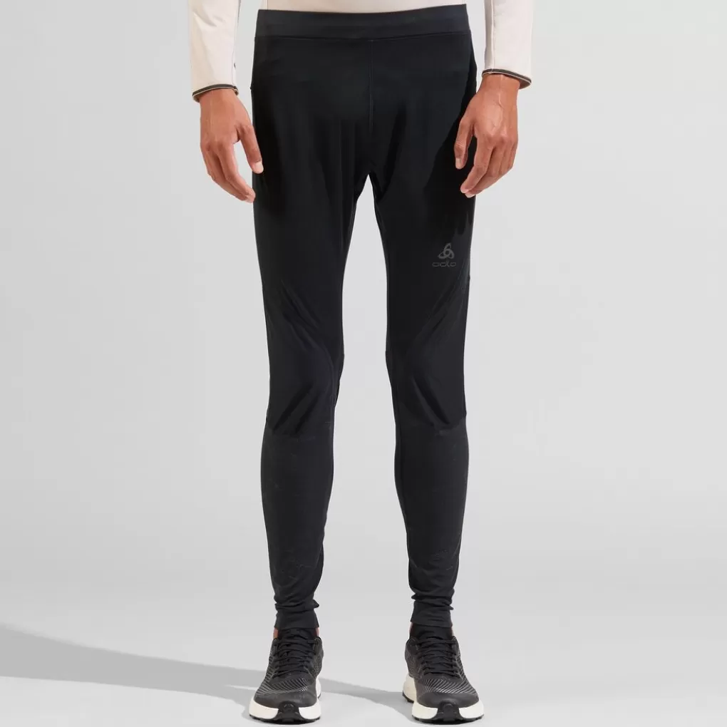 Leggings Running Zeroweight Warm Con Dettagli Riflettenti-Odlo New