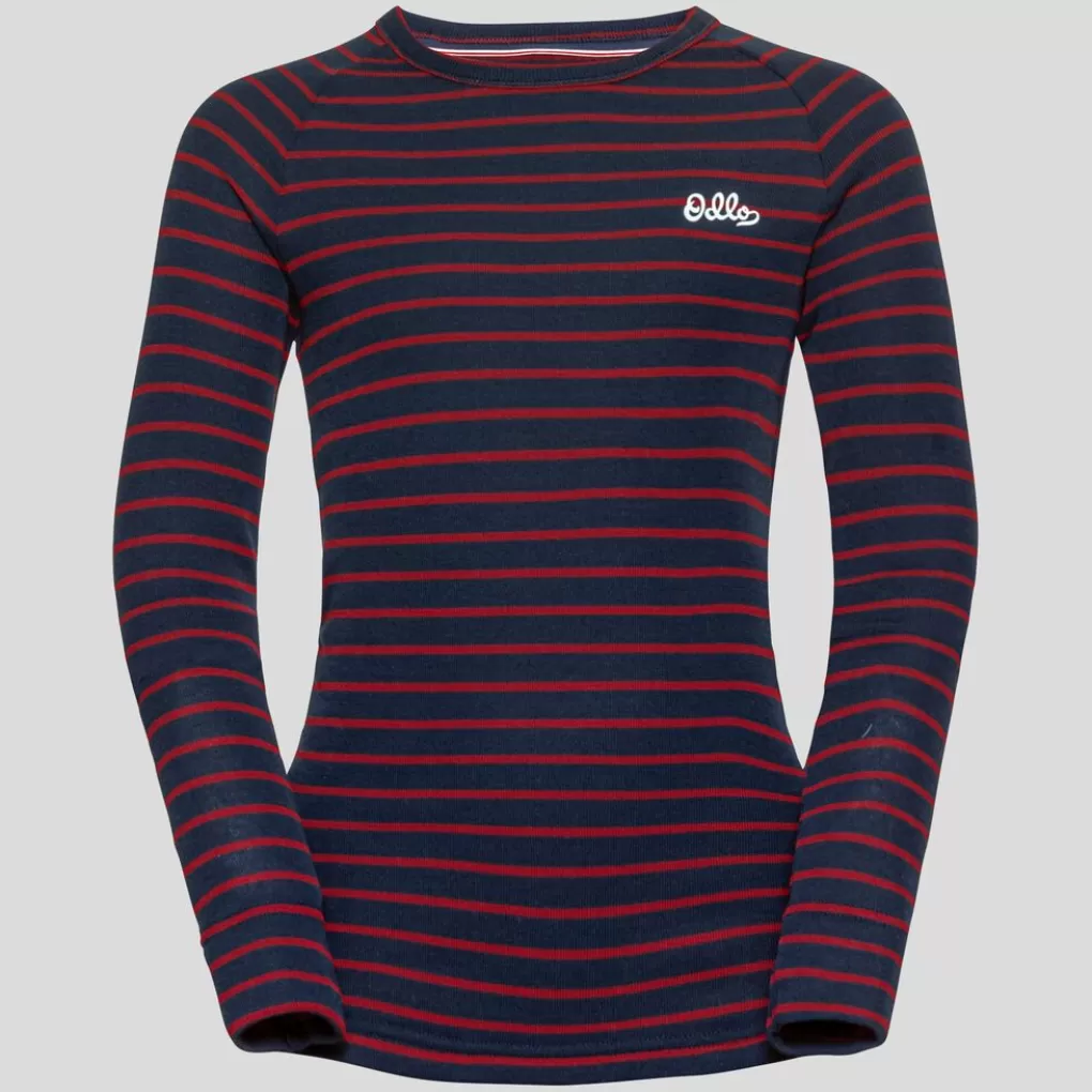 Maglia A Manica Lunga Active Warm Originals Stripes Per Bambini-Odlo Store