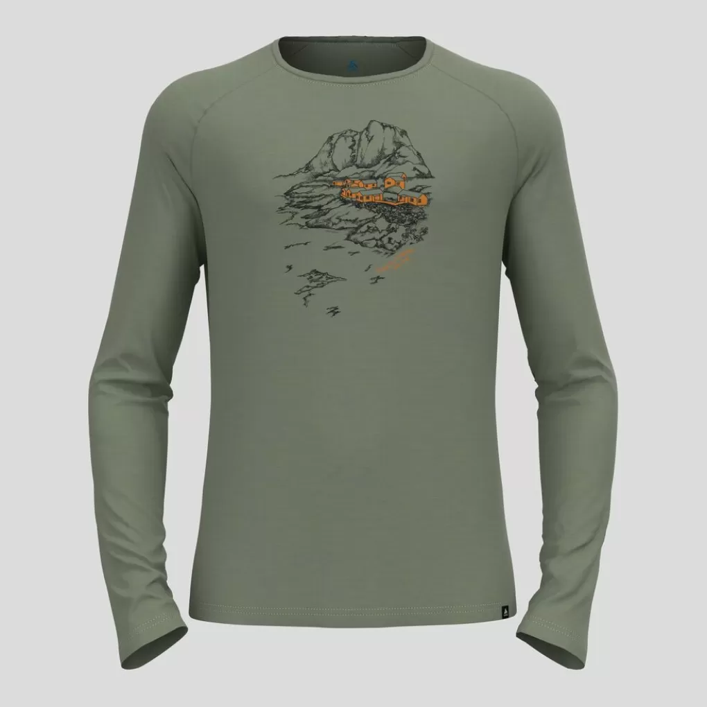 Maglia Ascent 365 Merino 200 Con Stampa Della Norvegia-Odlo Hot