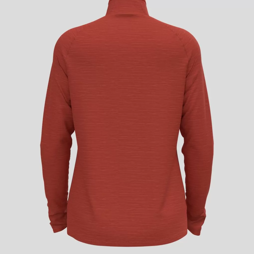 Mid Layer A Manica Lunga Con Mezza Zip Run Easy Da Donna-Odlo New