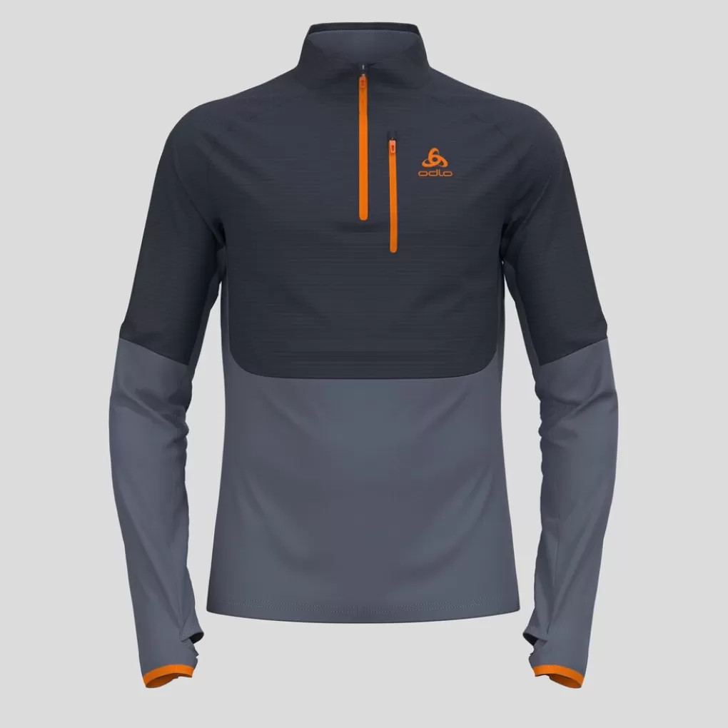 Mid Layer A Mezza Zip Descent Ceramiwarm-Odlo Best Sale