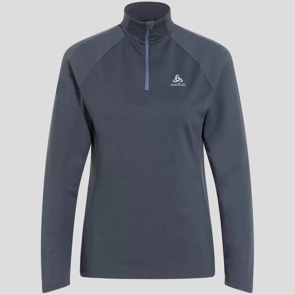 Mid Layer Running Essentials Ceramiwarm Con Mezza Zip-Odlo Outlet