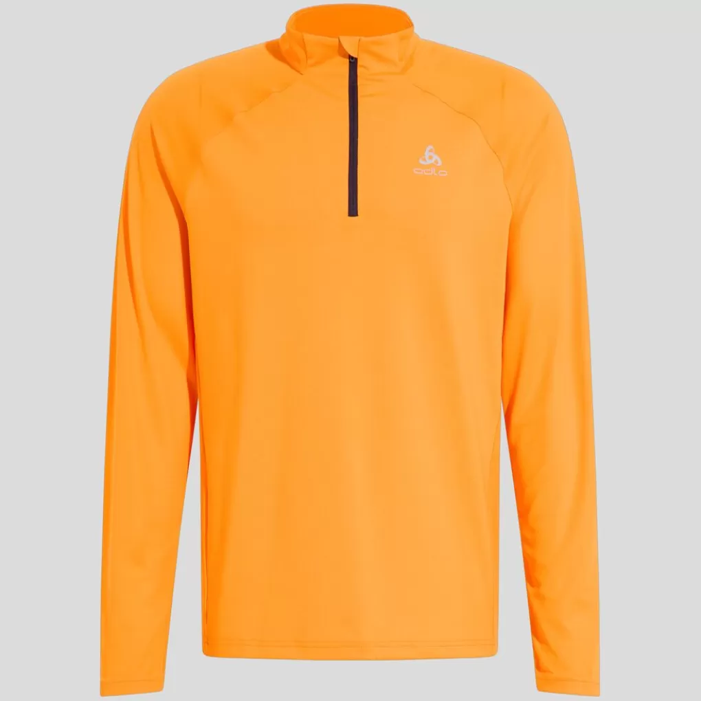 Mid Layer Running Essentials Ceramiwarm Con Mezza Zip-Odlo Sale