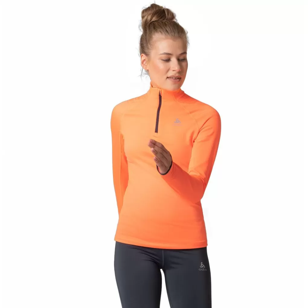 Mid Layer Running X-Alp Ceramiwarm Con Mezza Zip-Odlo Hot