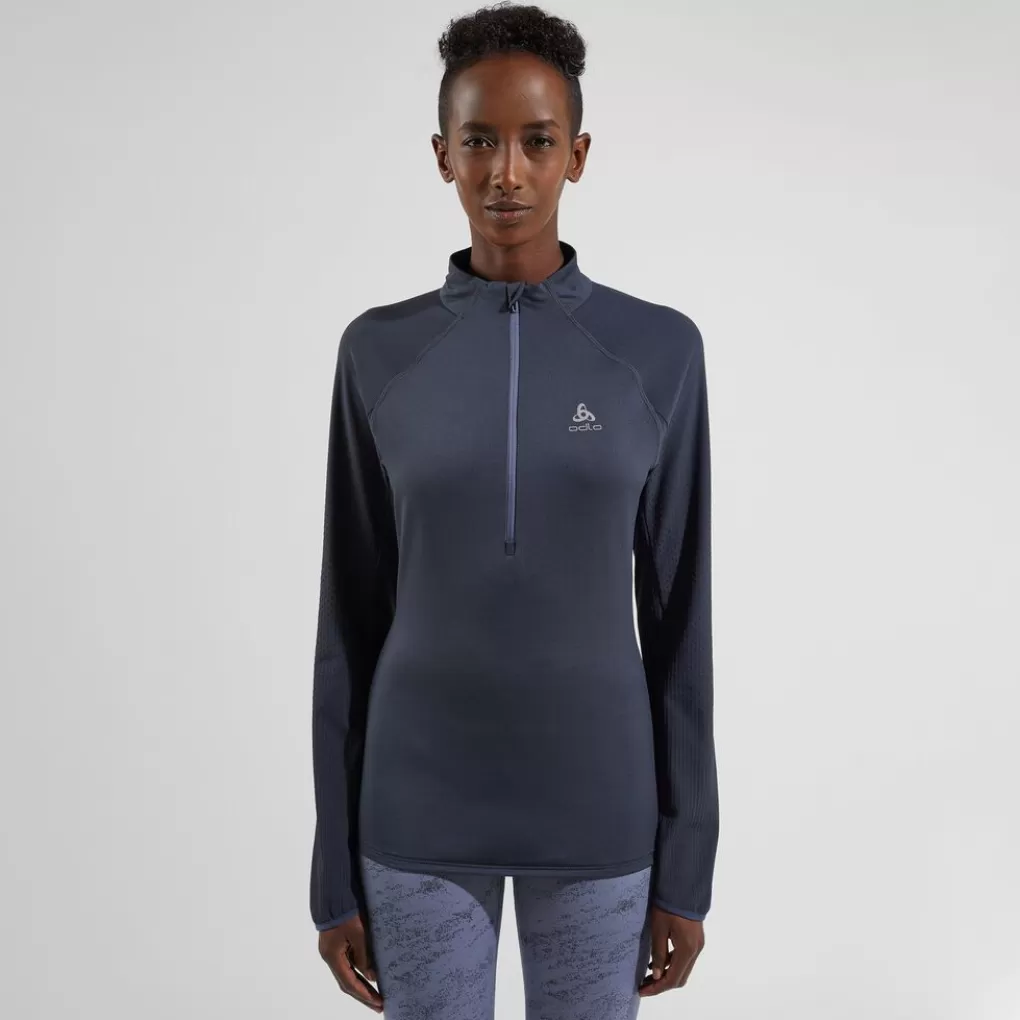 Mid Layer Zeroweight Running A Mezza Zip-Odlo Discount