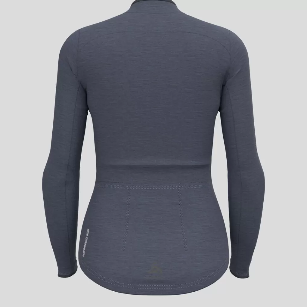 Performance Wool Wielrenshirt Met Lange Mouwen-Odlo Store