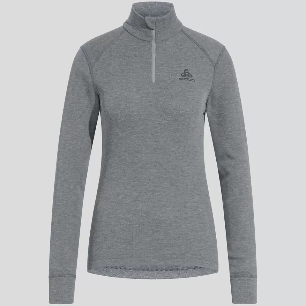 Top Base Layer A Collo Alto Con Mezza Zip Active Warm Da Donna-Odlo Cheap